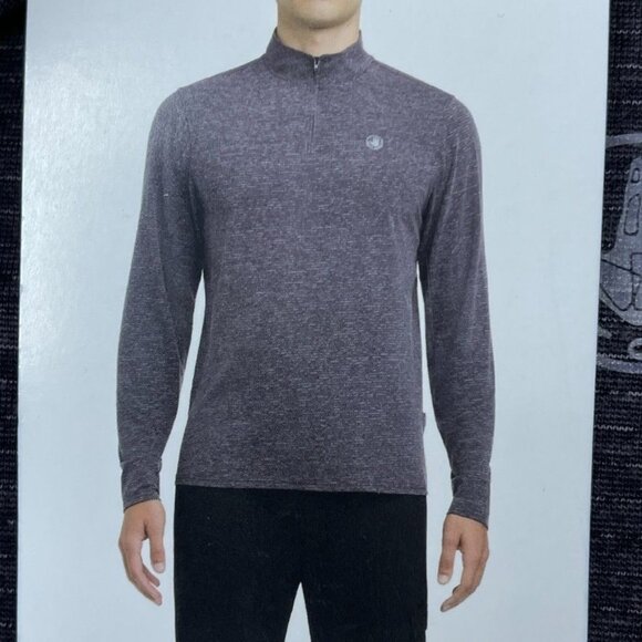 Body Glove Mens Quarter Zip Pullover Long Sleeve Top Size S a0390 - Picture 2 of 9
